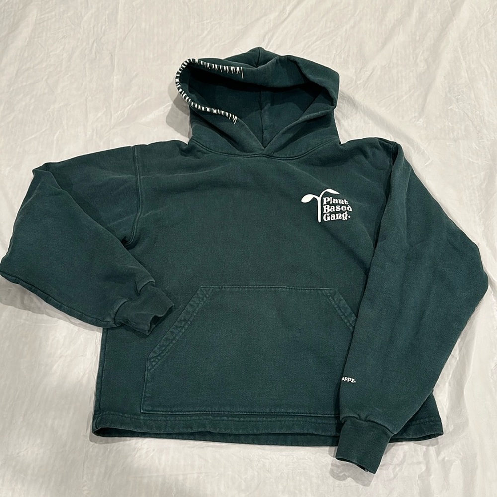 MADHAPPY X Joe Holder Limited Edition Plant Based Gang Dark Green Hoodie Small